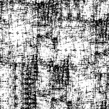 Grunge üst üste biniyor. Soyut siyah-beyaz vektör arkaplanı. Çatlak, leke ve noktalarda kirli desenli tek renkli klasik yüzey. Karanlık korku tarzında eski bir duvar.