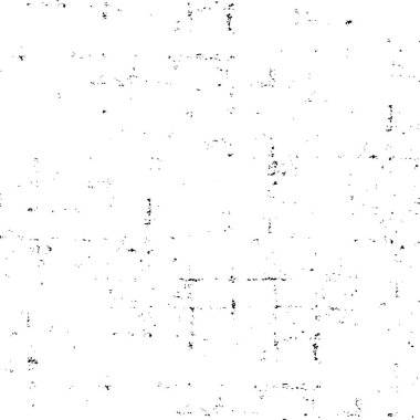 Grunge üst üste biniyor. Soyut siyah-beyaz vektör arkaplanı. Çatlak, leke ve noktalarda kirli desenli tek renkli klasik yüzey. Karanlık korku tarzında eski bir duvar.