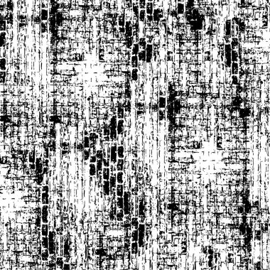 Grunge üst üste biniyor. Soyut siyah-beyaz vektör arkaplanı. Çatlak, leke ve noktalarda kirli desenli tek renkli klasik yüzey. Karanlık korku tarzında eski bir duvar.