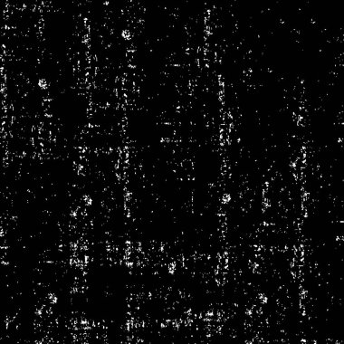 Grunge üst üste biniyor. Soyut siyah-beyaz vektör arkaplanı. Çatlak, leke ve noktalarda kirli desenli tek renkli klasik yüzey. Karanlık korku tarzında eski bir duvar.
