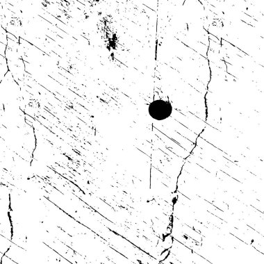 Grunge üst üste biniyor. Soyut siyah-beyaz vektör arkaplanı. Çatlak, leke ve noktalarda kirli desenli tek renkli klasik yüzey. Karanlık korku tarzında eski bir duvar.