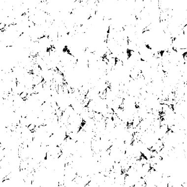 Çatlamış beton, taş ya da asfaltın sıkıntılı örtülü dokusu. Grunge 'un arka planı. soyut yarım ton vektör çizimi