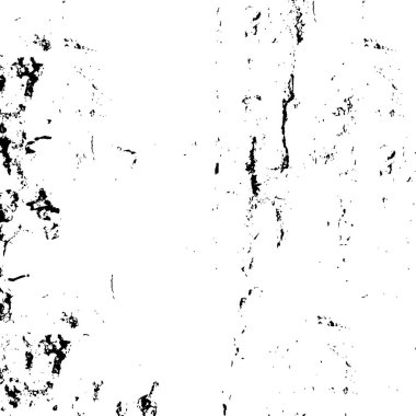 Siyah beyaz dokusunda sıkıntılı bir arka plan. Noktalar, noktalar, çizikler ve çizgiler. soyut vektör illüstrasyonu.