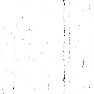 Grunge üst üste biniyor. Soyut siyah-beyaz vektör arkaplanı. Çatlak, leke ve noktalarda kirli desenli tek renkli klasik yüzey. Karanlık korku tarzında eski bir duvar.