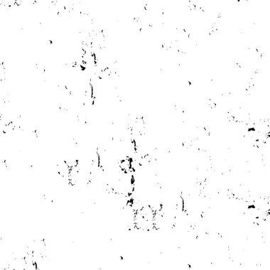 Çatlamış beton, taş ya da asfaltın sıkıntılı örtülü dokusu. Grunge 'un arka planı. soyut yarım ton vektör çizimi