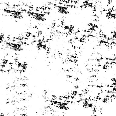 Grunge üst üste biniyor. Soyut siyah-beyaz vektör arkaplanı. Çatlak, leke ve noktalarda kirli desenli tek renkli klasik yüzey. Karanlık korku tarzında eski bir duvar.