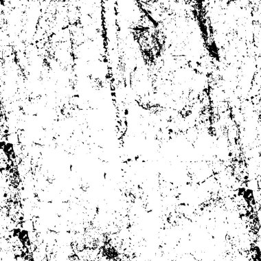 Çatlamış beton, taş ya da asfaltın sıkıntılı örtülü dokusu. Grunge 'un arka planı. soyut yarım ton vektör çizimi