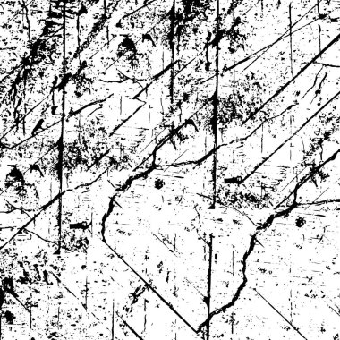 Sert, çizik, sıçramış grunge desenli fırça darbeleri. Dokuları üst üste koy. Siyah-beyaz boyanmış kağıt dokusu. Skeç grunge tasarımı. Poster, kapak, afiş, taklit, çıkartma düzeni için kullan