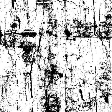 Siyah ve beyaz soyut grunge dokusu. Vektör illüstrasyonu    