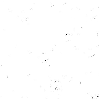 Grunge üst üste biniyor. Soyut siyah-beyaz vektör arkaplanı. Çatlak, leke ve noktalarda kirli desenli tek renkli klasik yüzey. Karanlık korku tarzında eski bir duvar.