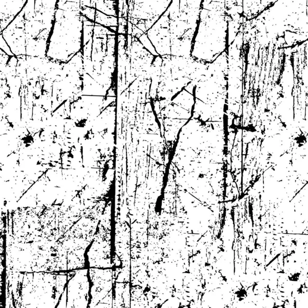 黒と白の抽象的なグラウンジテクスチャー ベクトルイラスト — ストックベクタ