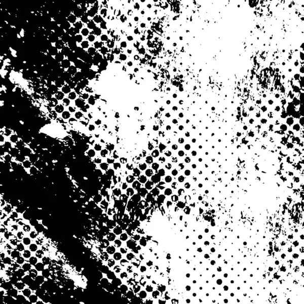 Векторная Иллюстрация Черно Белой Гранжевой Текстуры Абстрактный Фон — стоковый вектор