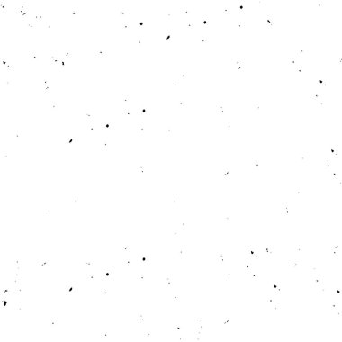 Grunge üst üste biniyor. Soyut siyah-beyaz vektör arkaplanı. Çatlak, leke ve noktalarda kirli desenli tek renkli klasik yüzey. Karanlık korku tarzında eski bir duvar.