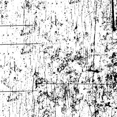  Grunge dokusu, siyah beyaz soyut arkaplan. vektör illüstrasyonu      