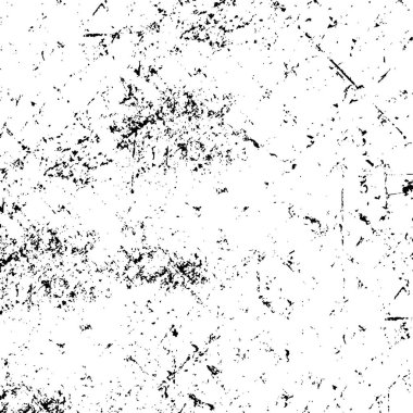 Çatlamış beton, taş ya da asfaltın sıkıntılı örtülü dokusu. Grunge 'un arka planı. soyut yarım ton vektör çizimi.