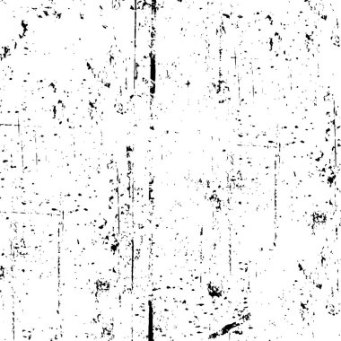 Çizik ve çiziklerle dolu siyah beyaz bir arka plan. Soyut vektör illüstrasyonu.