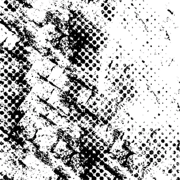 Grafický Vzor Škrábanci Černobílé Pozadí Texturou — Stockový vektor