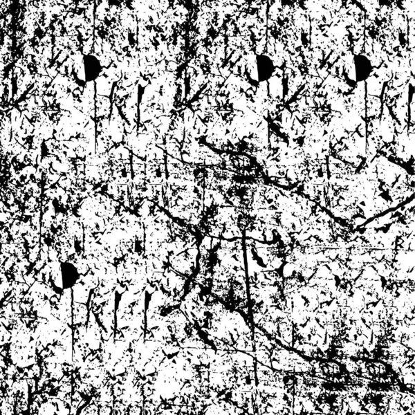 Черный Белый Текстурированный Рисунок Винтажный Фон — стоковый вектор