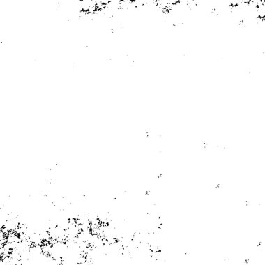 Grunge üst üste biniyor. Soyut siyah-beyaz vektör arkaplanı. Çatlak, leke ve noktalarda kirli desenli tek renkli klasik yüzey. Karanlık korku tarzında eski bir duvar.