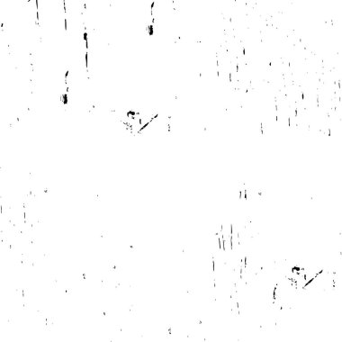 Grunge üst üste biniyor. Soyut siyah-beyaz vektör arkaplanı. Çatlak, leke ve noktalarda kirli desenli tek renkli klasik yüzey. Karanlık korku tarzında eski bir duvar.