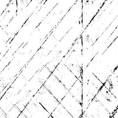 Grunge üst üste biniyor. Soyut siyah-beyaz vektör arkaplanı. Çatlak, leke ve noktalarda kirli desenli tek renkli klasik yüzey. Karanlık korku tarzında eski bir duvar.