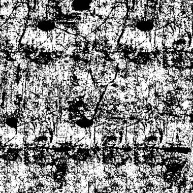 Siyah beyaz arka planda sıkıntılı doku, grunge arkaplan. Soyut yarım ton vektör çizimi. Doku. grafik
