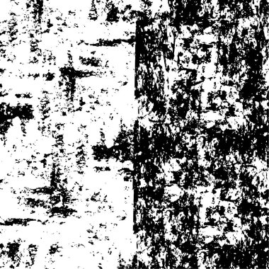 Siyah beyaz arka planda sıkıntılı doku, grunge arkaplan. Soyut yarım ton vektör çizimi. Doku. grafik