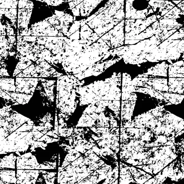 Monochroom Abstracte Textuur Achtergrond Zwart Wit Tinten — Stockvector