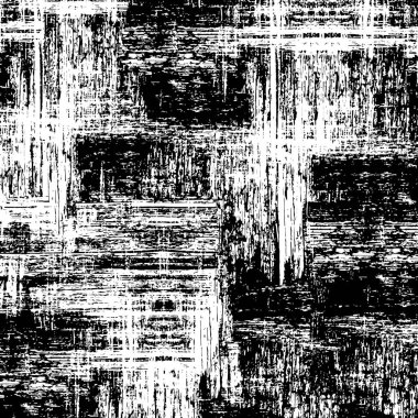 Grunge üst üste biniyor. Soyut siyah-beyaz vektör arkaplanı. Çatlak, leke ve noktalarda kirli desenli tek renkli klasik yüzey. Karanlık korku tarzında eski bir duvar.