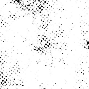 Çatlamış beton, taş ya da asfaltın sıkıntılı örtülü dokusu. Grunge 'un arka planı. soyut yarım ton vektör çizimi