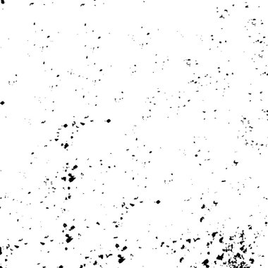 Siyah beyaz dokusunda sıkıntılı bir arka plan. Çizikler ve lekeler. soyut vektör illüstrasyonu.