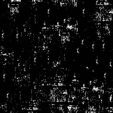 Vektör grunge dokusu. Siyah beyaz arka plan. Soyut monokrom resim koyu tonlarda solmuş bir efekt içerir