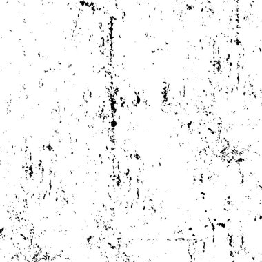 Vektör grunge dokusu. Siyah beyaz arka plan. Soyut monokrom resim koyu tonlarda solmuş bir efekt içerir