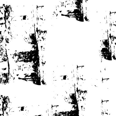 Grunge üst üste biniyor. Soyut siyah-beyaz vektör arkaplanı. Çatlak, leke ve noktalarda kirli desenli tek renkli klasik yüzey. Karanlık korku tarzında eski bir duvar.
