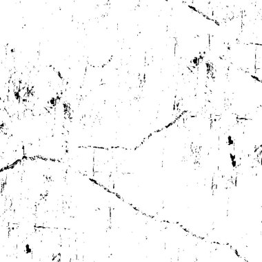 Vektör grunge dokusu. Siyah beyaz arka plan. Soyut monokrom resim koyu tonlarda solmuş bir efekt içerir