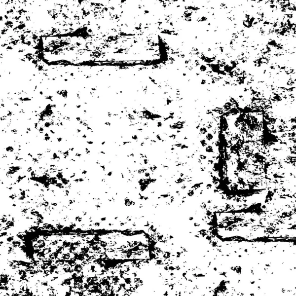 Чорно Білий Монохромний Старий Гранжевий Старовинний Вивітрений Фон — стоковий вектор