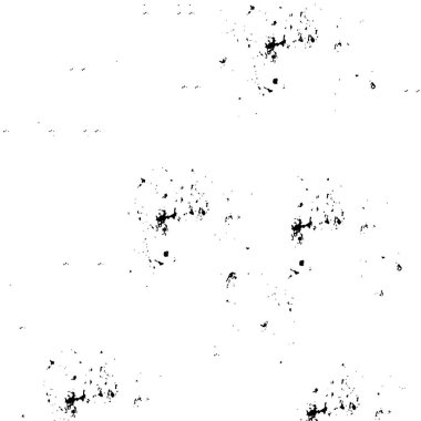 Soyut grunge gri koyu sıva duvar arkaplanı. Siyah beyaz boya sıçramış. Sanat, biçimlendirilmiş dokuma afişi, duvar kağıdı. Arkaplanda noktalar, çatlaklar, noktalar, fişler var. Tek renkli baskı