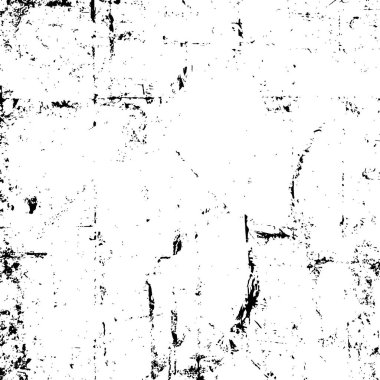 Çizik ve çatlaklarla dolu bir duvar parçası. Herhangi bir tasarım üzerine grunge illüstrasyonunu yükle. Vintage efektli soyut kumlu arkaplan