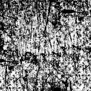 Çizik ve çatlaklarla dolu bir duvar parçası. Herhangi bir tasarım üzerine grunge illüstrasyonunu yükle. Vintage efektli soyut kumlu arkaplan