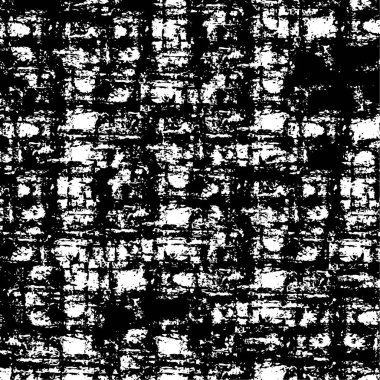 Siyah ve beyazın arka planı. Monokrom elementlerin dokusunun soyut deseni. Tasarım veya yazdırma için Grunge.