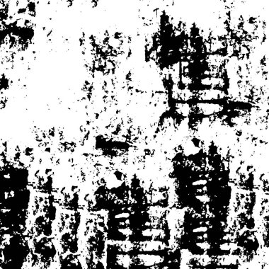 Siyah ve beyaz soyut arka plan. Çatlakların, tozun, lekelerin tek renkli dokusu. Yazdırma ve tasarım için desen