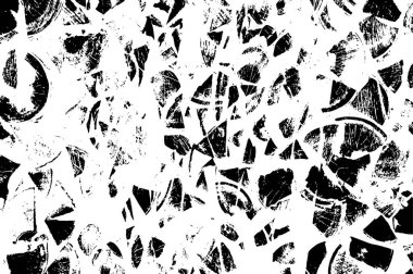 Siyah ve beyaz soyut arka plan. Çatlakların, tozun, lekelerin tek renkli dokusu. Yazdırma ve tasarım için desen
