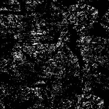 Siyah ve beyaz soyut arka plan. Çatlakların, tozun, lekelerin tek renkli dokusu. Yazdırma ve tasarım için desen