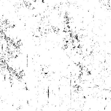 Siyah ve beyaz soyut arka plan. Çatlakların, tozun, lekelerin tek renkli dokusu. Yazdırma ve tasarım için desen