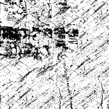 Siyah ve beyaz soyut arka plan. Çatlakların, tozun, lekelerin tek renkli dokusu. Yazdırma ve tasarım için desen