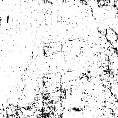 Siyah ve beyaz soyut arka plan. Çatlakların, tozun, lekelerin tek renkli dokusu. Yazdırma ve tasarım için desen