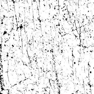 Siyah ve beyaz soyut arka plan. Çatlakların, tozun, lekelerin tek renkli dokusu. Yazdırma ve tasarım için desen