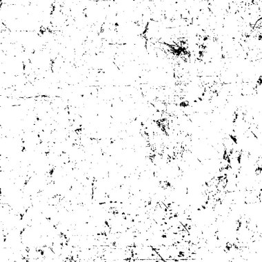 Siyah ve beyaz soyut arka plan. Çatlakların, tozun, lekelerin tek renkli dokusu. Yazdırma ve tasarım için desen