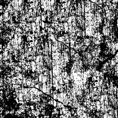 Siyah ve beyaz soyut arka plan. Çatlakların, tozun, lekelerin tek renkli dokusu. Yazdırma ve tasarım için desen