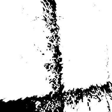 Grunge dokusu. Soyut siyah beyaz arka plan. Tek renkli vintage yüzey